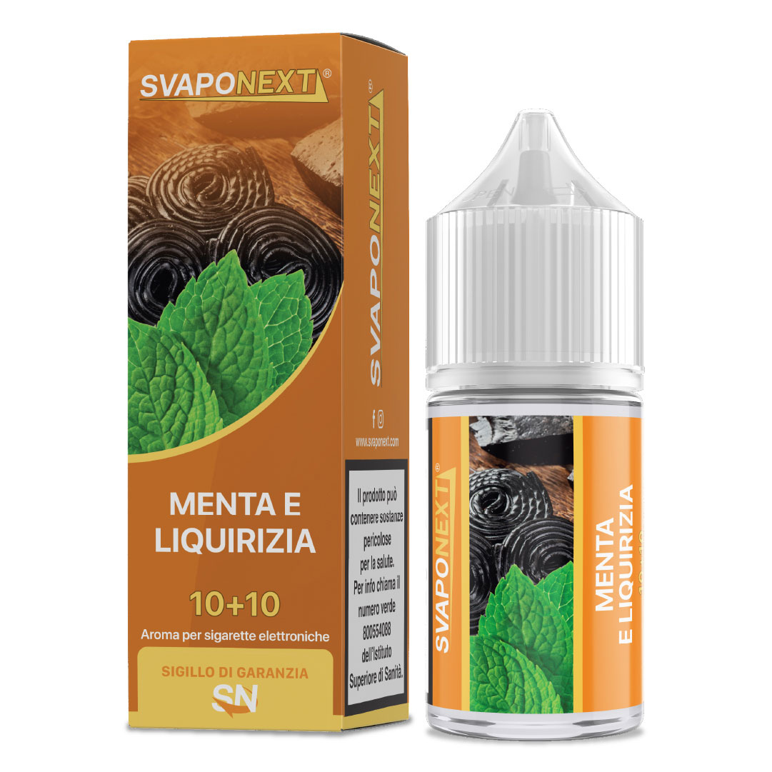 MENTA E LIQUIRIZIA - Starter Flavour - Aroma Mini Shot 10+10 - SvapoNext