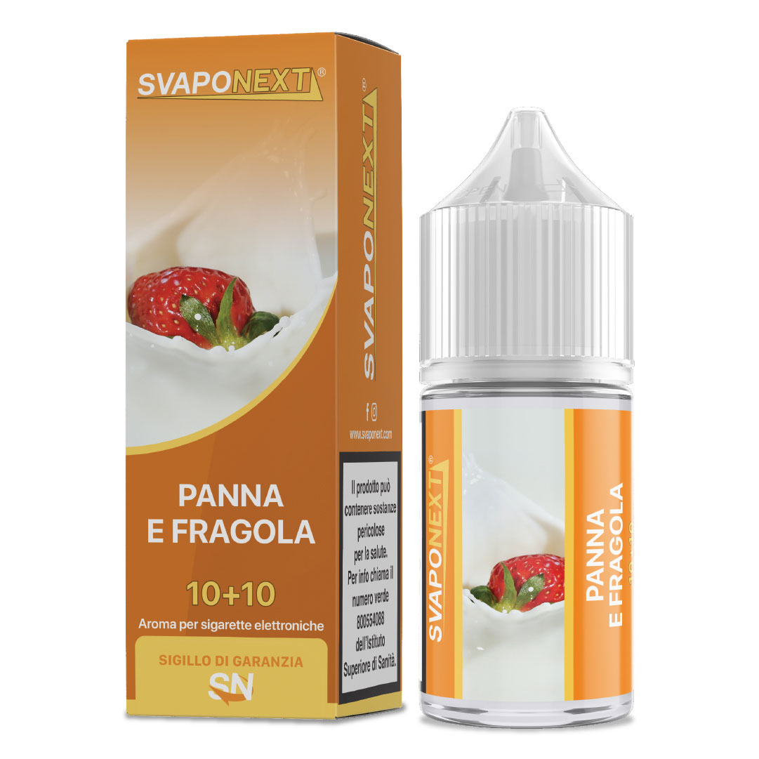 PANNA E FRAGOLA - Starter Flavour - Aroma Mini Shot 10+10 - SvapoNext