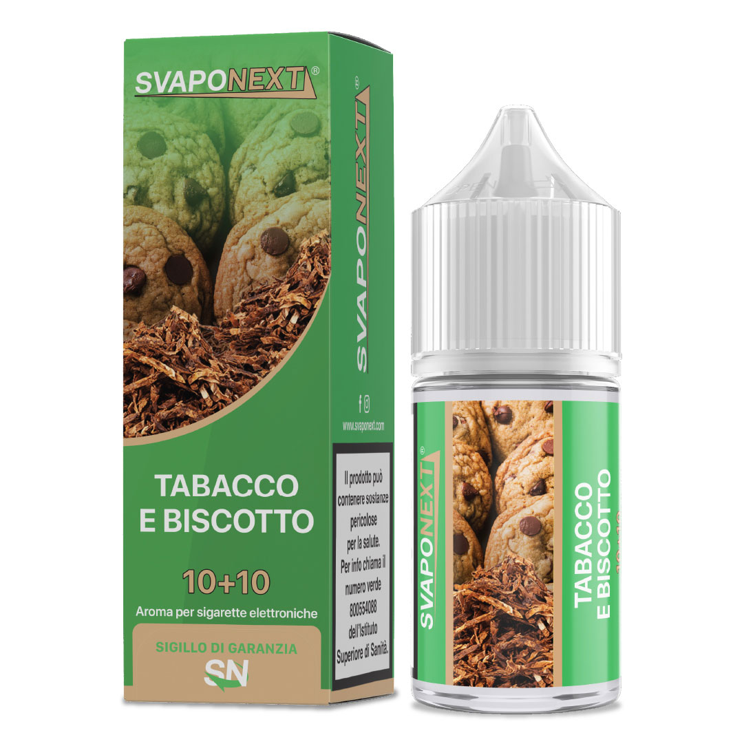 TABACCO E BISCOTTO - Starter Flavour - Aroma Mini Shot 10+10 - SvapoNext