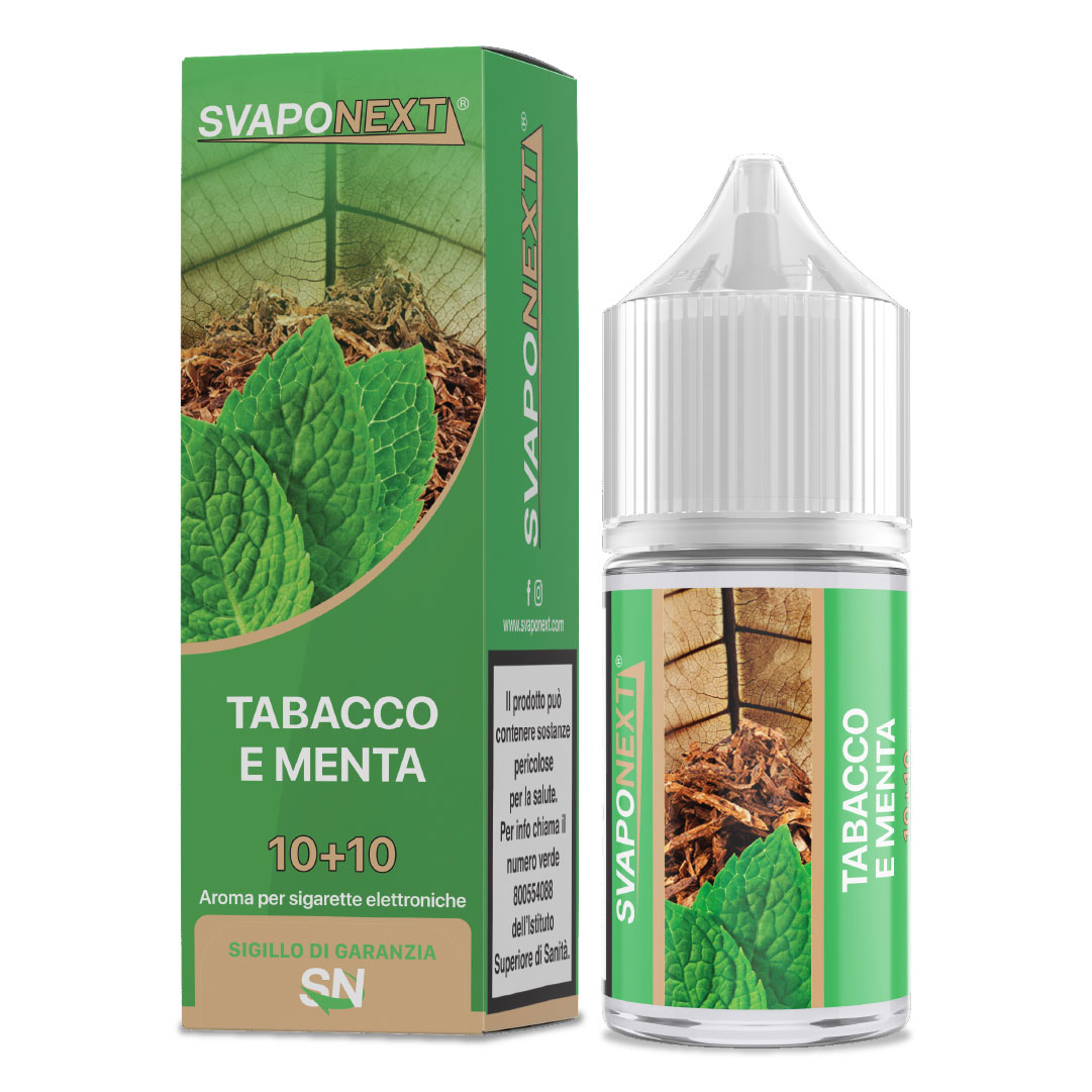 TABACCO E MENTA - Starter Flavour - Aroma Mini Shot 10+10 - SvapoNext