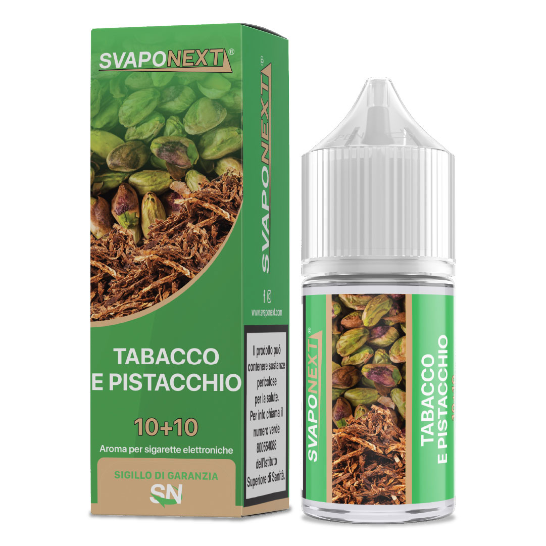 TABACCO E PISTACCHIO - Starter Flavour - Aroma Mini Shot 10+10 - SvapoNext