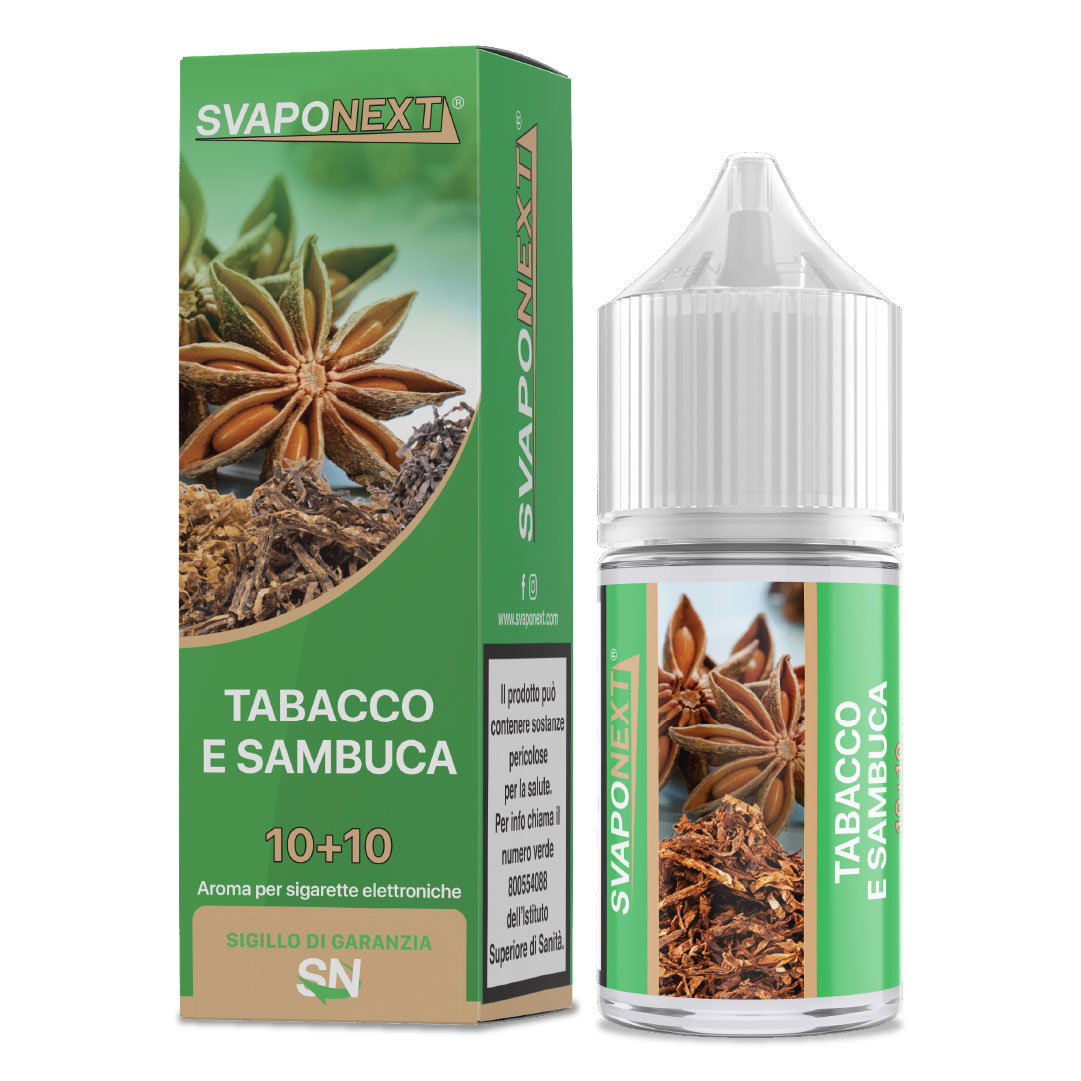 TABACCO E SAMBUCA - Starter Flavour - Aroma Mini Shot 10+10 - SvapoNext