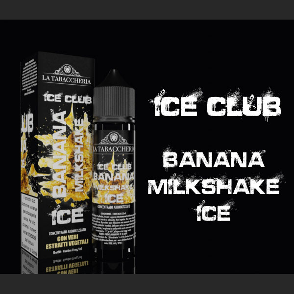 BANANA MILKSHAKE ICE - Linea Ice Club - Liquido Scomposto 20ml - La Tabaccheria