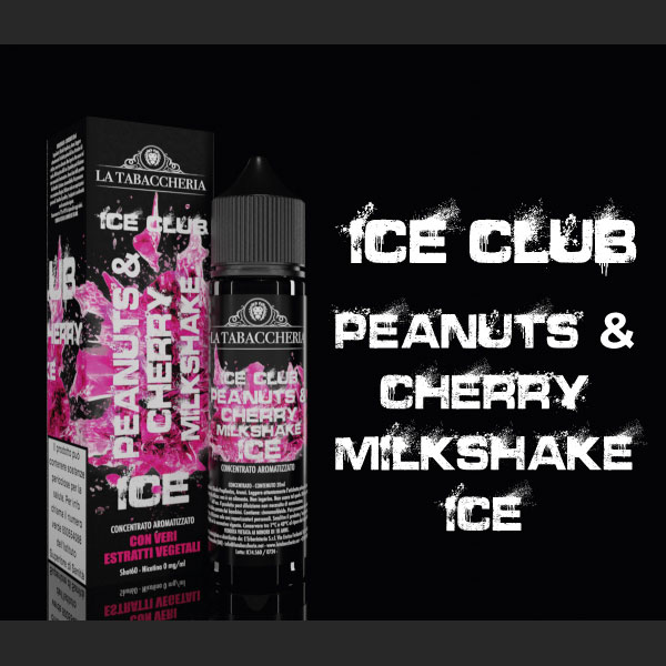 PEANUT & CHERRY MILKSHAKE ICE - Linea Ice Club - Liquido Scomposto 20ml - La Tabaccheria