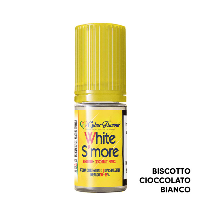 WHITE S’MORE - Aroma Concentrato 10ml - Cyber Flavour