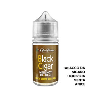 BLACK CIGAR - Aroma Mini Shot 10+10 - Cyber Flavour