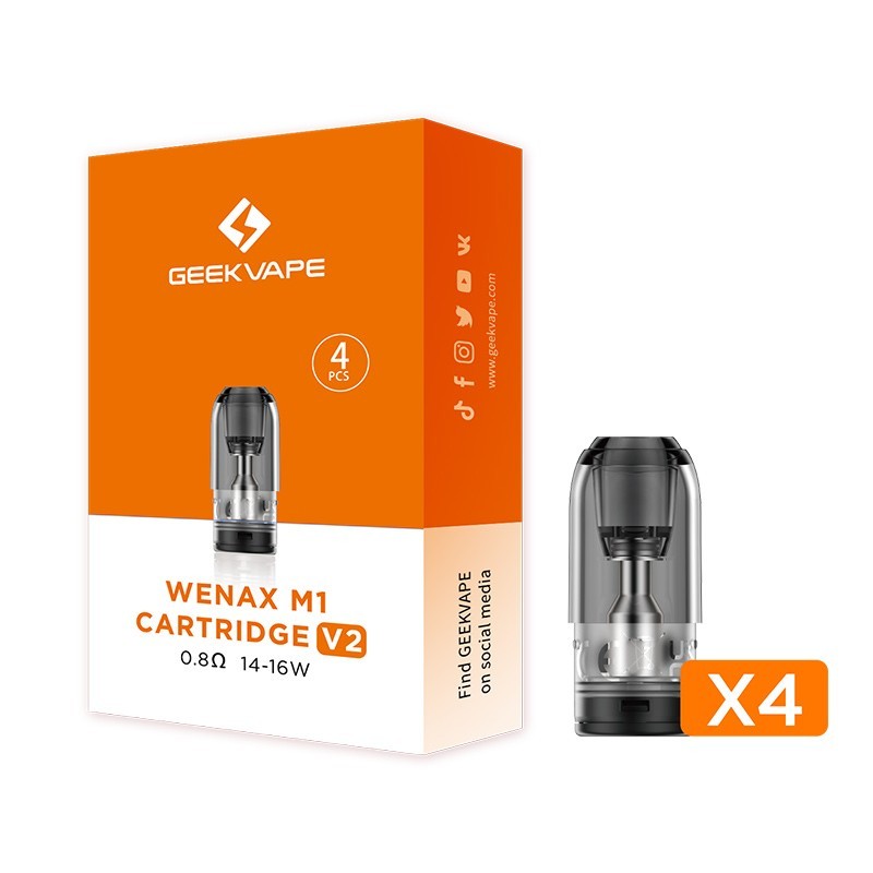 Pod di Ricambio versione V2 per Wenax M1 - (4 Pezzi) - Geek Vape