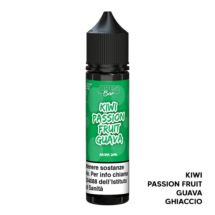 KIWI PASSION FRUIT GUAVA - Liquido Scomposto 20ml - Open Bar