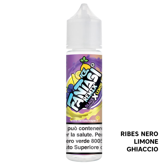 BLACKCURRANT X LEMON ICE - Liquido Scomposto 20ml - Fantasi Vape