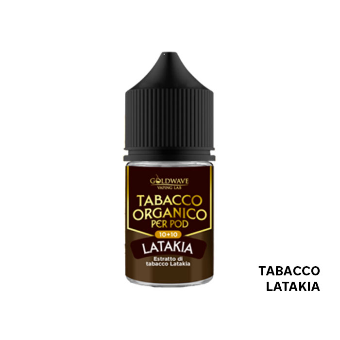 LATAKIA - Tabacco Organico per Pod - Aroma Mini Shot 10+10 - Goldwave