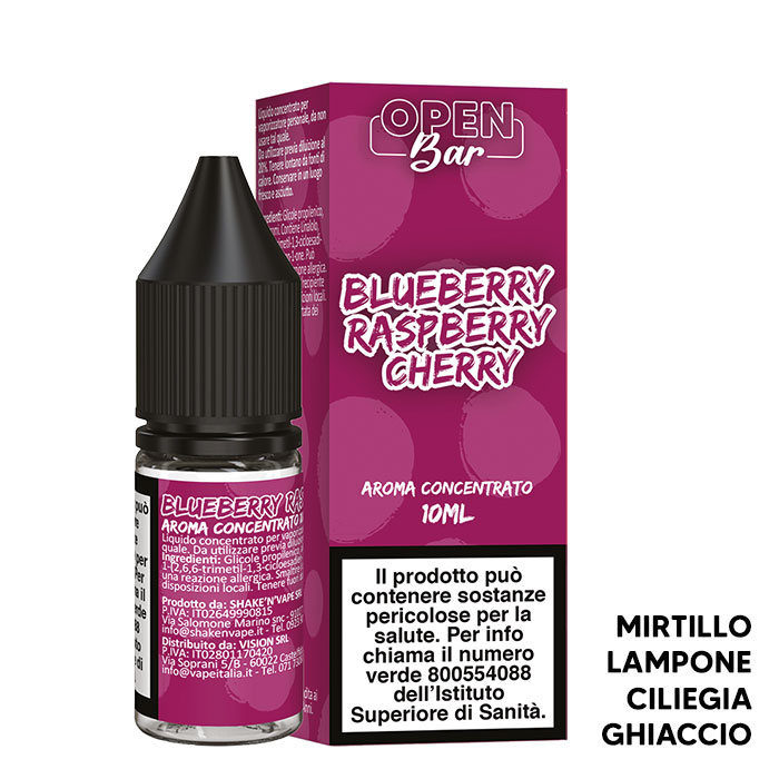 Blueberry Raspberry Cherry - Aroma Concentrato 10ml - Open Bar