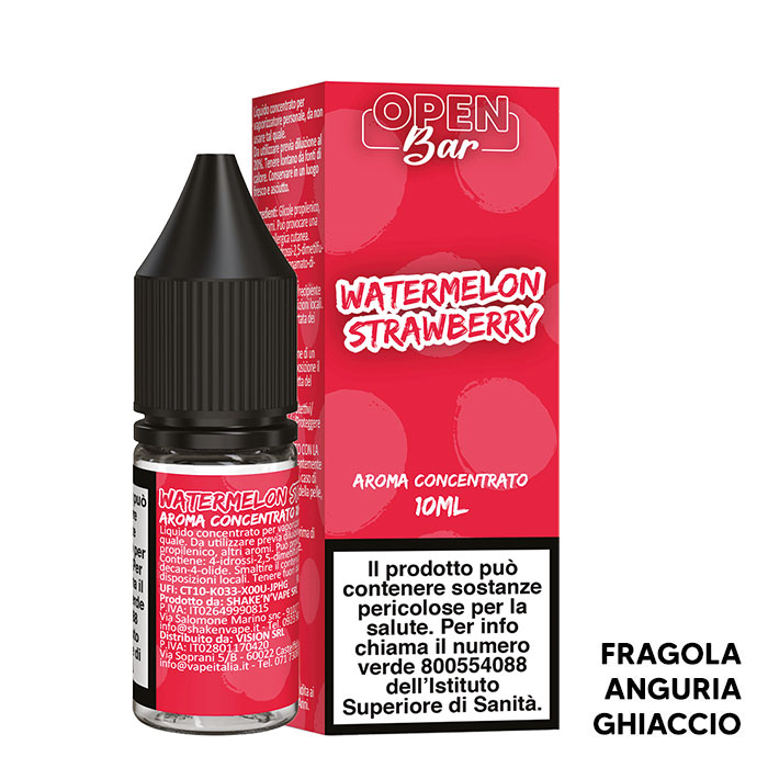 Watermelon Strawberry - Aroma Concentrato 10ml - Open Bar